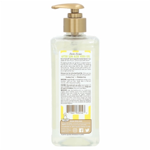 Fruit Of The Earth Aloe Vera With Manuka Honey & Essential Oils After Sun Gel, 16 oz Perspective: back