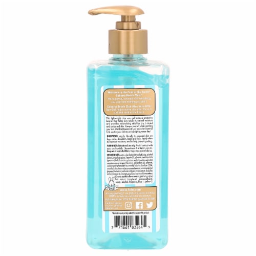 Fruit Of The Earth Exotic Escape Aloe Vera With Mentha & Essential Oils After Sun Gel, 16 oz Perspective: back