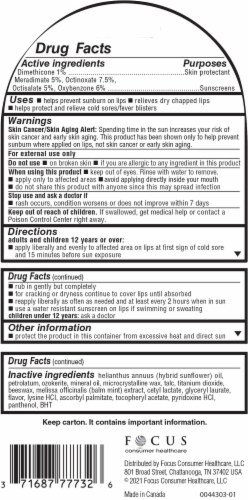 Herpecin-L® HL 30 Lip Protectant Cold Sore & Sunscreen Lip Balm Perspective: back