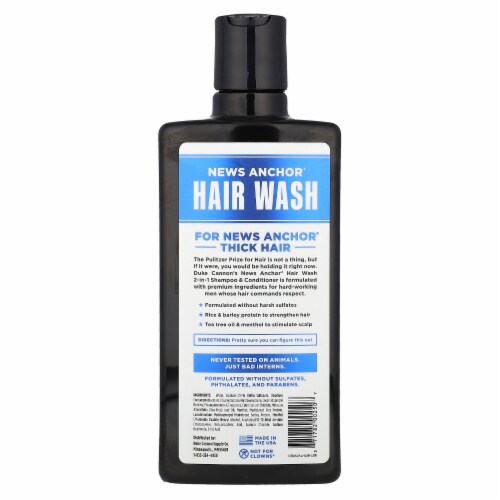 Duke Cannon News Anchor® Hair Wash 2 In 1 Shampoo & Conditioner - Naval Diplomacy Perspective: back