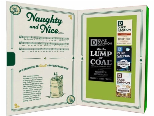 Duke Cannon Babos v1 A Tale of Naughty & Nice Soap Set Perspective: back