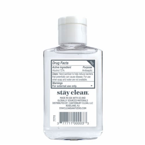 stay clean. Moisturizing Hand Gel Sanitizer Perspective: back
