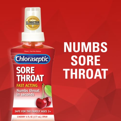 Chloraseptic Cherry Sore Throat Spray Perspective: back