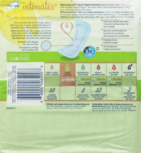 TENA® Serenity Active Ultra Thin Pads Perspective: back
