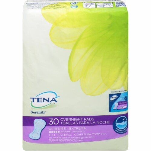 TENA Serenity Overnight Pads Perspective: back