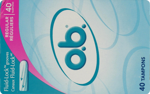 o.b. Regular Tampons Perspective: back