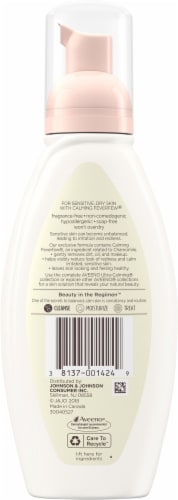 Aveeno® Ultra Calming Foaming Cleanser Makeup Remover Perspective: back