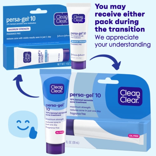 Clean & Clear® Persa-Gel 10 Maximum Strength Acne Medicaition Perspective: back