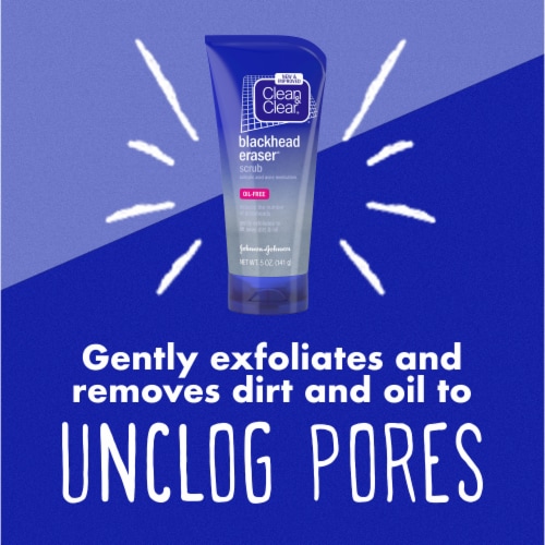 Clean & Clear® Blackhead Eraser Facial Scrub Perspective: back