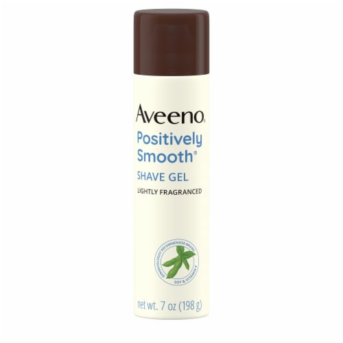 Aveeno Positively Smooth Shave Gel Moisturizing with Soy, Aloe & Vitamin E Lightly Fragranced Perspective: back