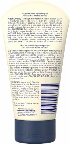 Aveeno Baby Fragrance Free Soothing Relief Moisture Cream Perspective: back