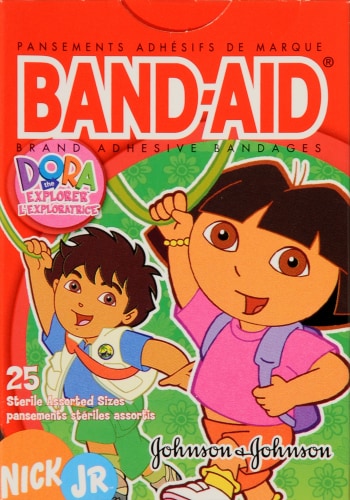 Band-Aid Dora the Explorer Bandages Perspective: back