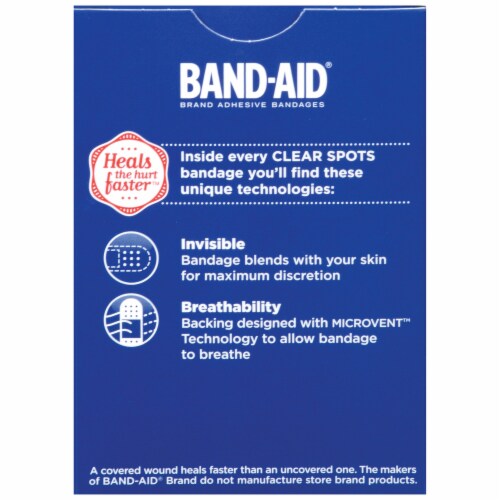 Band-Aid® Clear Spots Bandages Perspective: back