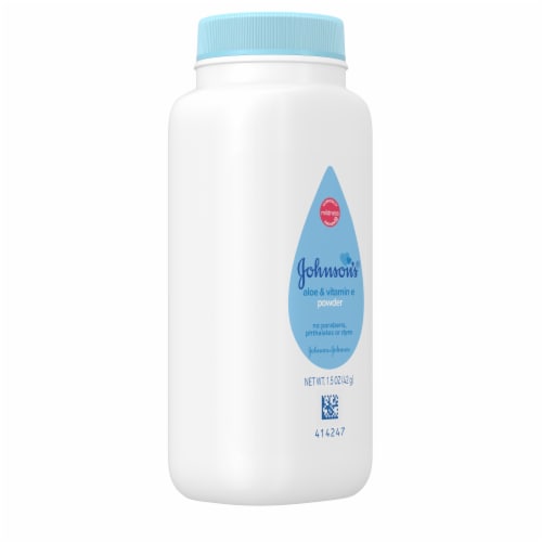 Johnson's® Aloe & Vitamin E Baby Powder Perspective: back