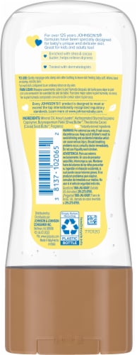 Johnson's® Shea & Cocoa Butter Baby Oil Gel Perspective: back