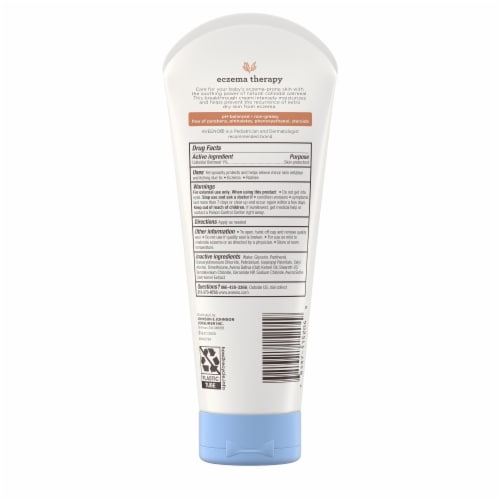 Aveeno® Baby Eczema Therapy Moisturizing Cream Perspective: back