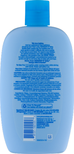 Johnson's Baby Bubble Bath & Wash Perspective: back