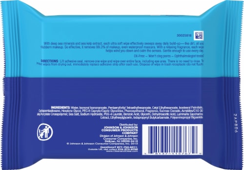 Clean & Clear Night Relaxing All-in-One Cleansing Wipes Perspective: back
