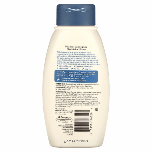 Aveeno Skin Relief Coconut Scent Oat Body Wash Perspective: back