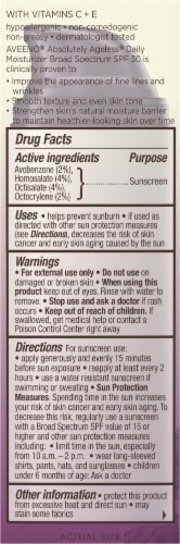 Aveeno Absolutely Ageless SPF 30 Daily Moisturizer Perspective: back