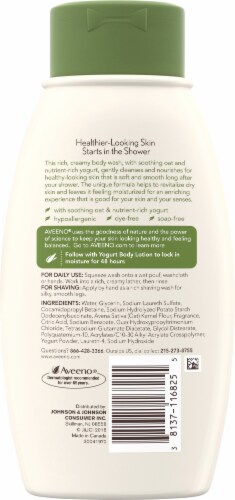 Aveeno Daily Moisturizing Vanilla And Oat Yogurt Body Wash Perspective: back