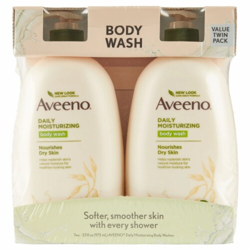 Aveeno Daily Moisturizing Body Wash (33 Fluid Ounce, 2 Pack) Perspective: back