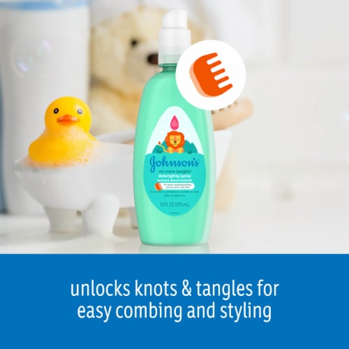 Johnson's No More Tangles Hair Detangling Spray, Tear Free Perspective: back