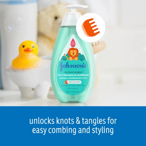 Johnson's Detangling 2-in-1 Kids Shampoo & Conditioner Perspective: back