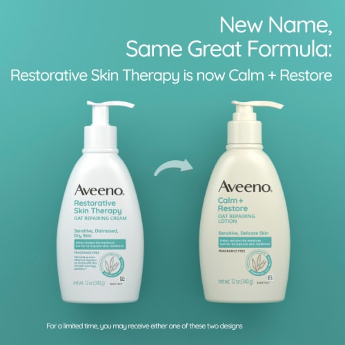 Aveeno Restorative Skin Therapy Oat Repairing Cream Perspective: back