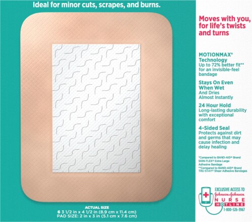Band-Aid® Skin-Flex® Large Adhesive Cover Perspective: back