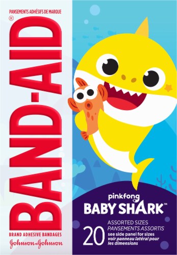 Band-Aid® Baby Shark Assorted Bandages Perspective: back