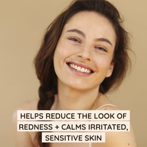 Aveeno Calm + Restore Redness Relief Foaming Face Wash Fragrance-Free Perspective: back