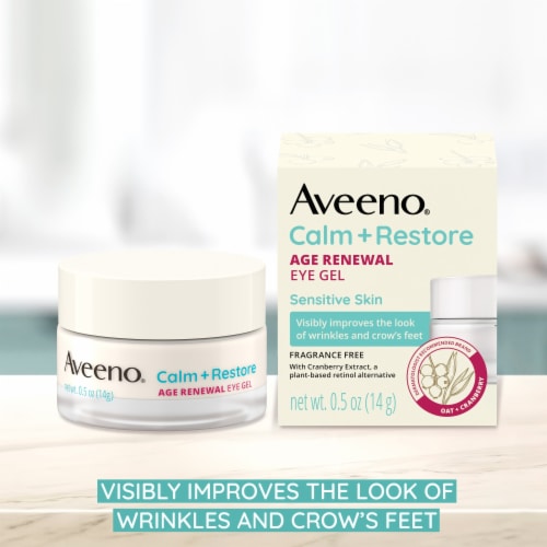 Aveeno Calm + Restore Age Renewal Eye Gel, Anti-Aging & Fragrance-Free Perspective: back