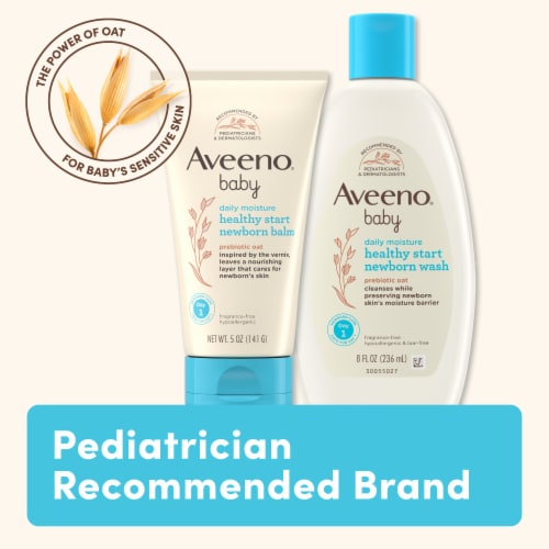 Aveeno Baby Healthy Start Newborn Baby Body Balm, Hypoallergenic Perspective: back