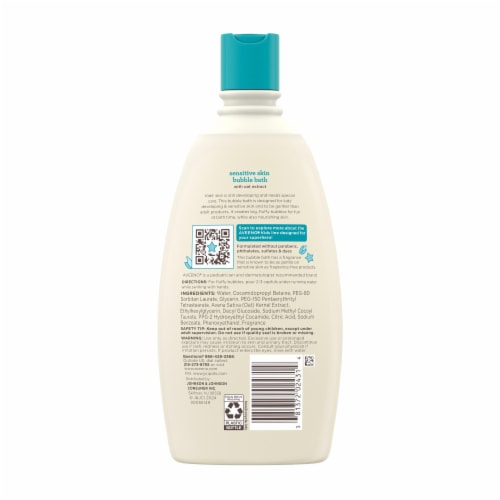 Aveeno® Kids Sensitive Skin Bubble Bath With Oat Extract Perspective: back