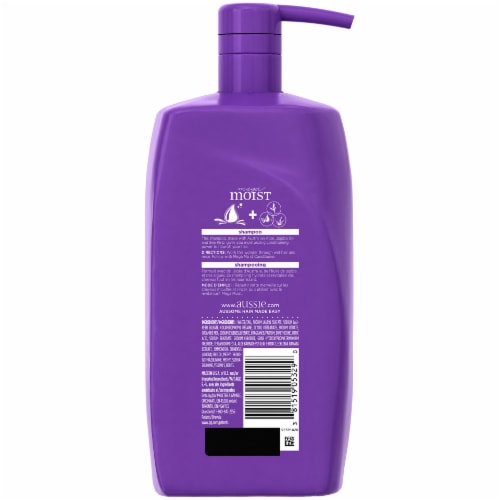 Aussie Mega Moist Pump Shampoo Perspective: back