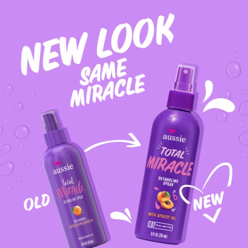 Aussie Total Miracle Detangler with Apricot and Macadamia Oil Perspective: back