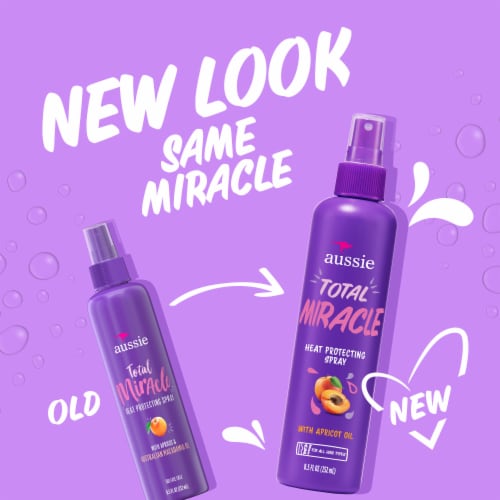 Aussie Total Miracle Heat Protecting Spray for All Hair Type Perspective: back