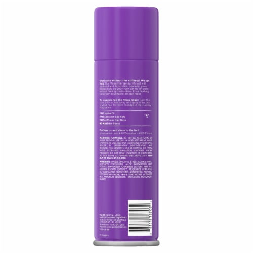 Aussie Flexible Hold Australian Jojoba Oil & Sea Kelp Mega Hair Spray Perspective: back
