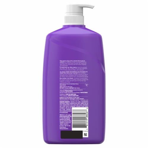 Aussie Miracle Waves Anti-Frizz Hemp Paraben-Free Conditioner Perspective: back