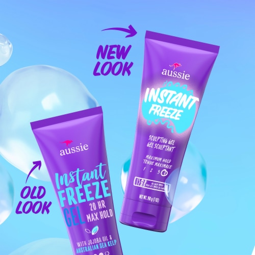 Aussie Instant Freeze Sculpting Gel for Curly Straight Wavy Hair Perspective: back