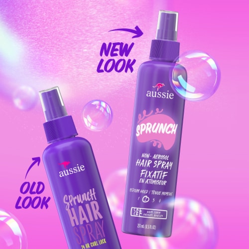 Aussie Sprunch Non-Aerosol Hair Spray for Curly and Wavy Hair Perspective: back