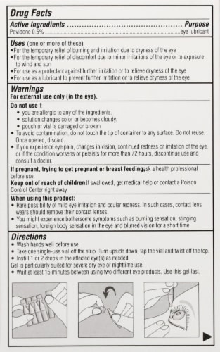 iVIZIA® Severe Dry Eye Nighttime Lubricant Eye Gel Perspective: back