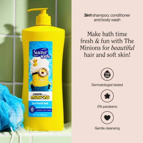 Suave® Kids Minions 3-in-1 Fresh Fun Shampoo, Conditioner & Body Wash Perspective: back