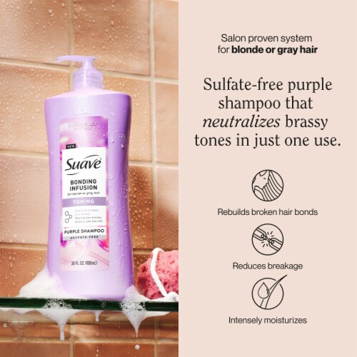 Suave® Bonding Infusion Toning Purple Shampoo Perspective: back