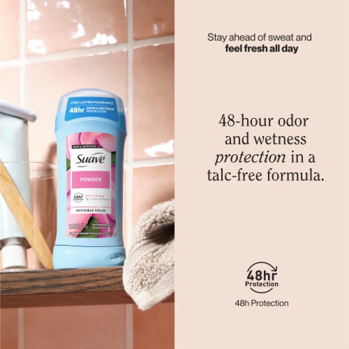 Suave® Invisible Solid Powder Deodorant Perspective: back