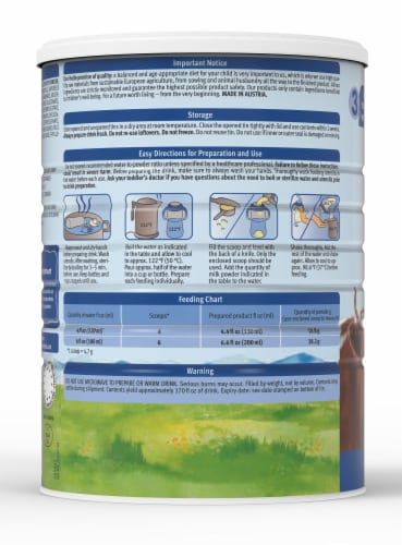 Holle Non-GMO, European Cow Milk Toddler Drink with DHA for Healthy Brain Development 1 Year Perspective: back