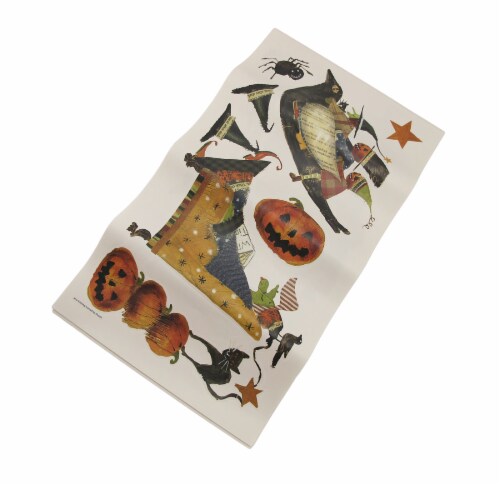 RoomMates 23 Piece Vintage Witch Craft Retro Halloween Wall Decals Perspective: back