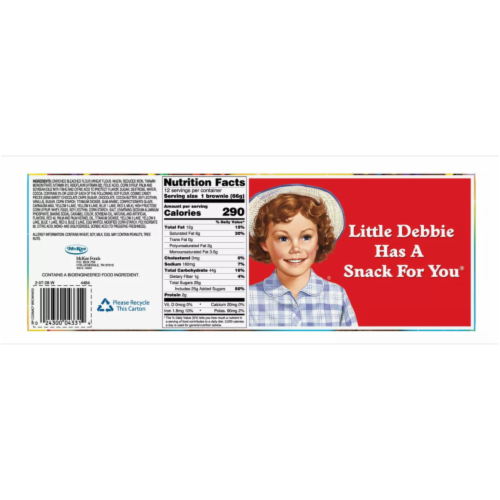 Little Debbie Big Packs 2 Boxes of Snack Cakes & Pastries (Cosmic Brownies) Perspective: back