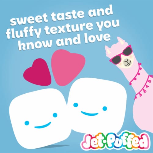 Jet-Puffed Llama and Cactus Shaped Lemon, Lime, Orange and Strawberry Flavored Marshmallows, Bag Perspective: back